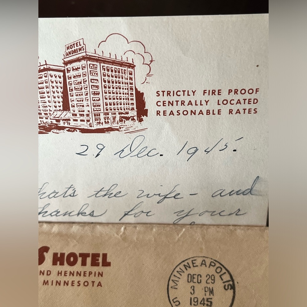 1945 WWII Solider 3 Page Letter to a Friend after getting out of the Service - Picture 3 of 5